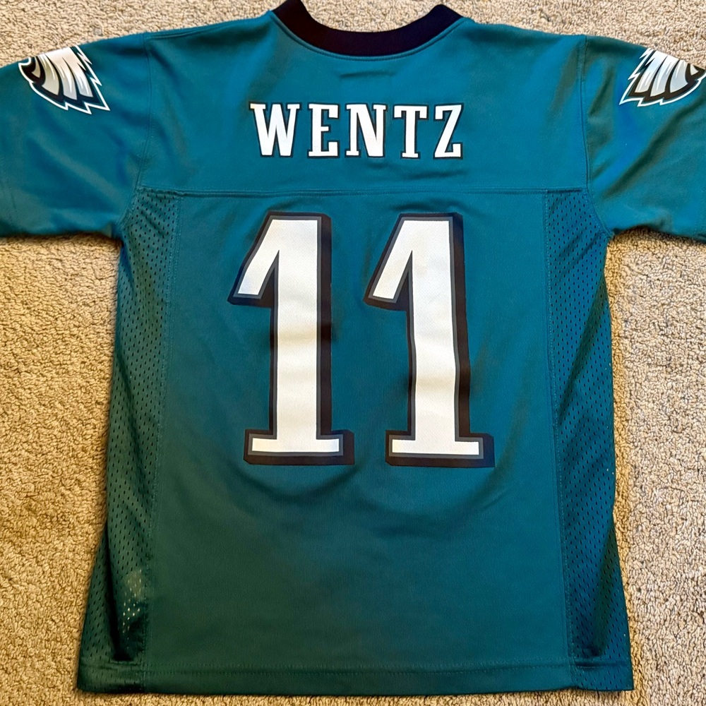 Eagles Football Jersey Wentz youth small